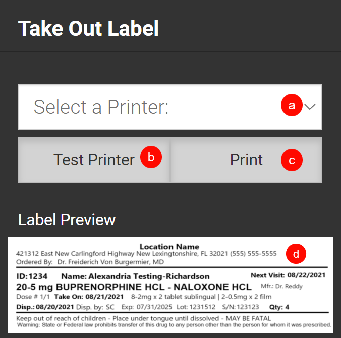 MAT Label Printers Kipu Health