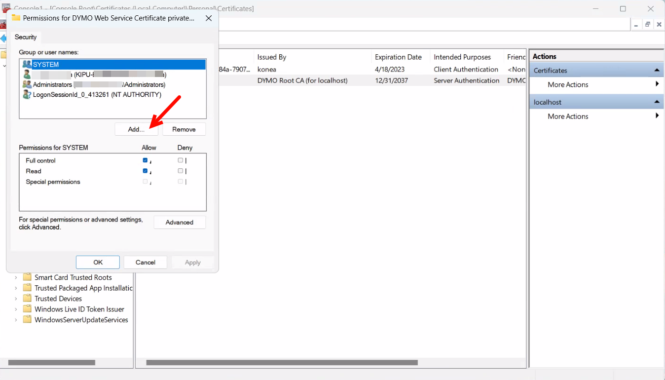 MAT Label Printer Troubleshooting Dymo Connect  Services for Non
