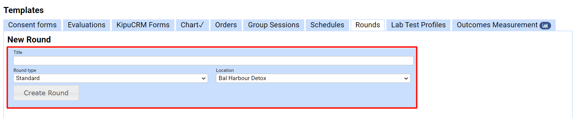 I need to change my Rounds Templates, where do I go to do that? – Kipu ...