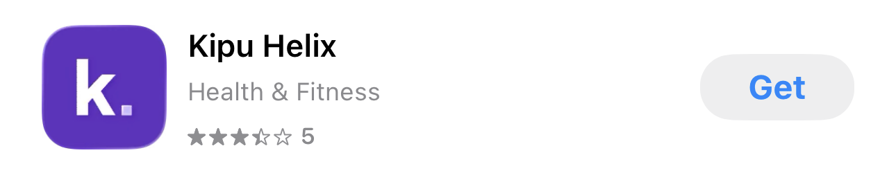 Kipu Helix app listing in the Apple App Store