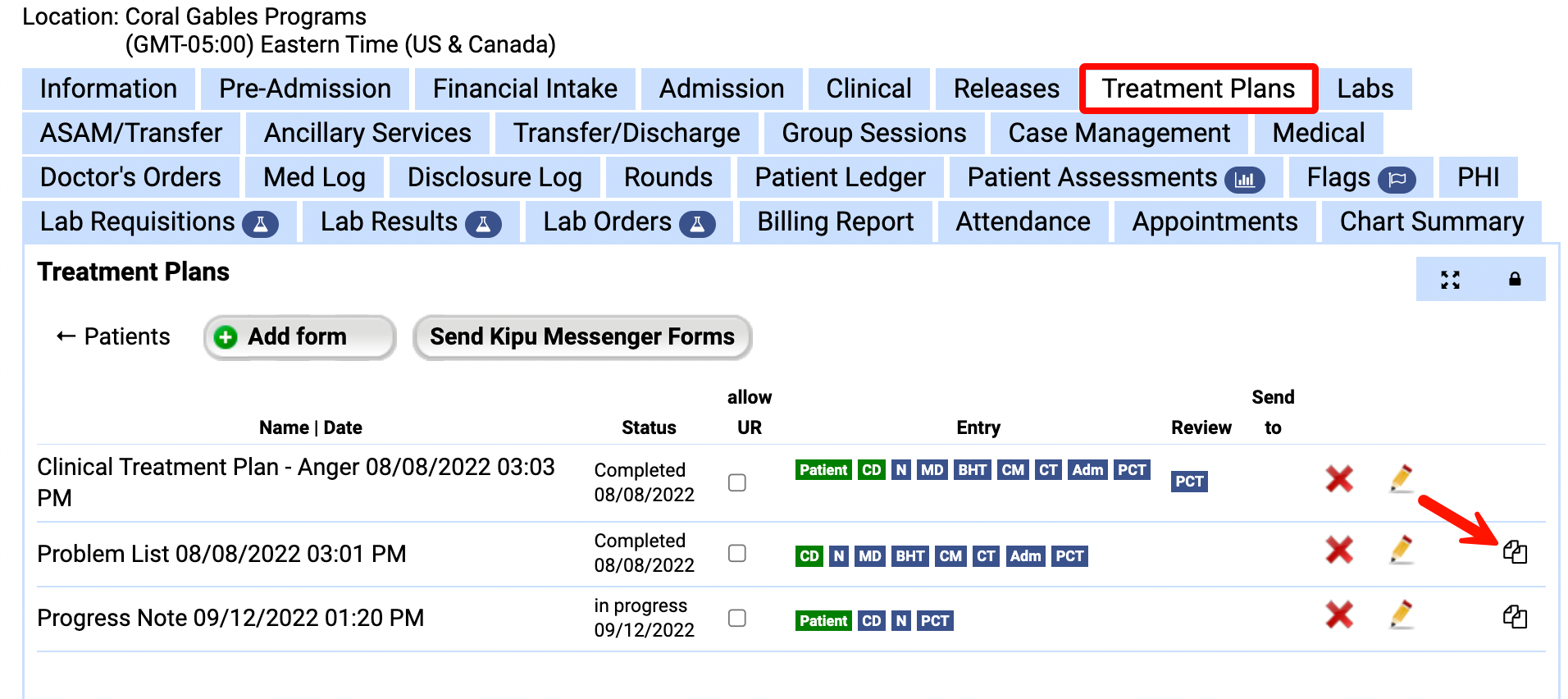Evaluation Copy Functionality Kipu Health