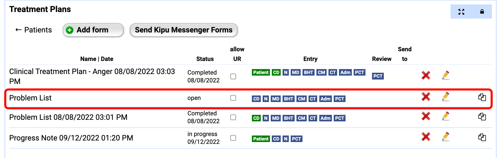 Evaluation Copy Functionality Kipu Health