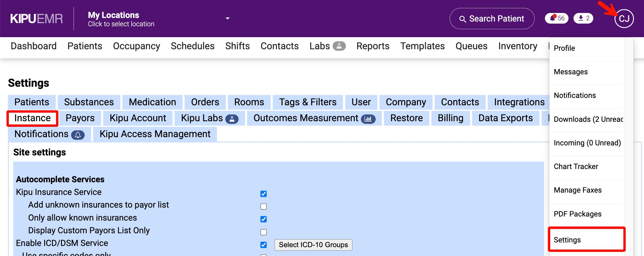 Integrated Assessments Setup – Kipu Health